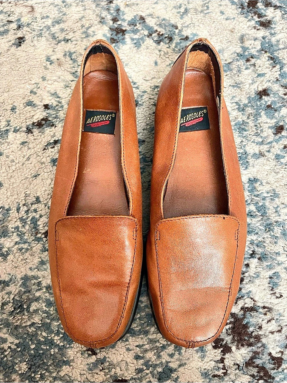 Aerosoles Leather Loafers Brown US 8 / EU 39